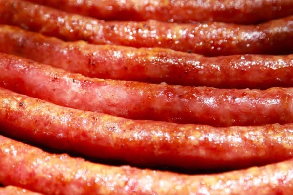 linguiça assada