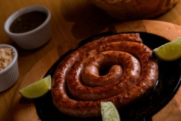 linguiça assada